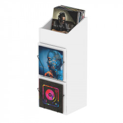 Record Box Display Door White 2