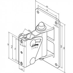 24471 Speaker wall mount 2