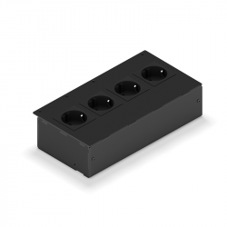 UNI 4 SOCKETS BLACK