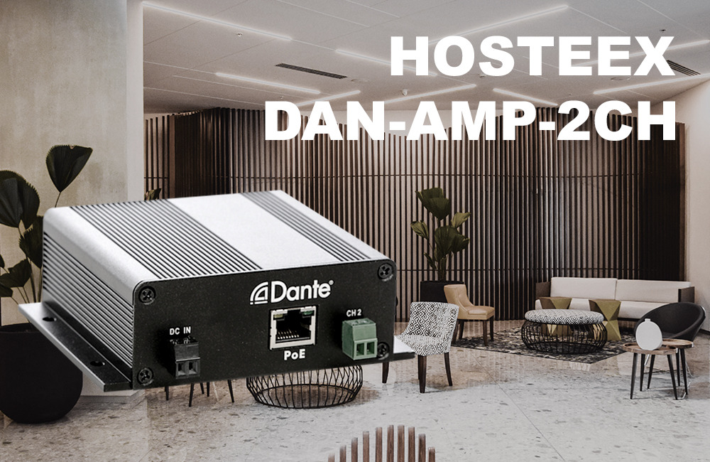 Kampanjpris Hosteex Dante-förstärkare!