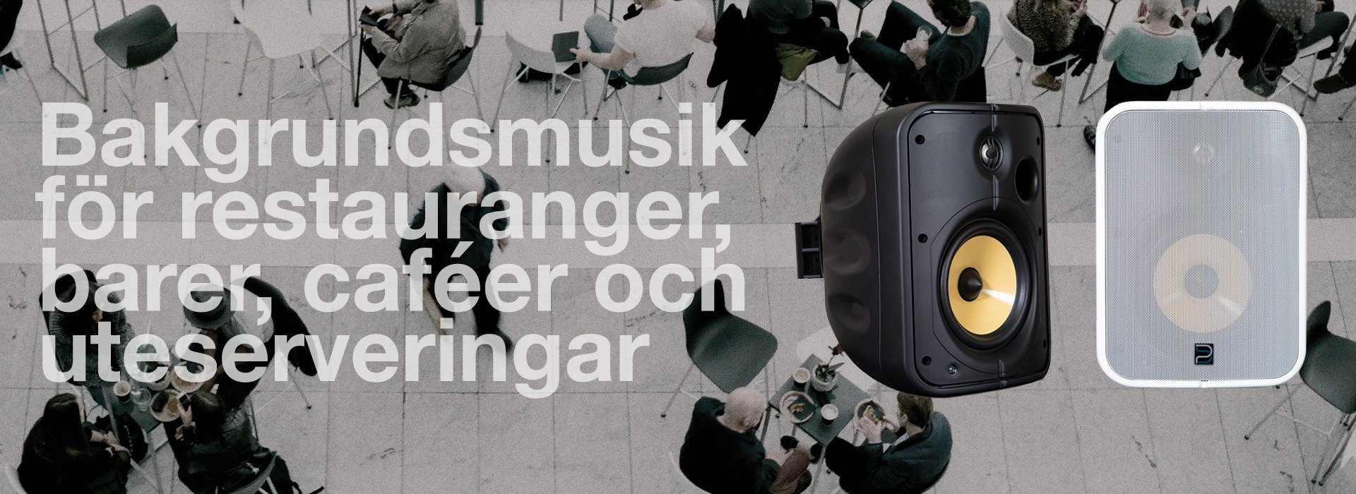 Streama bakgrundsmusik på uteserveringar
